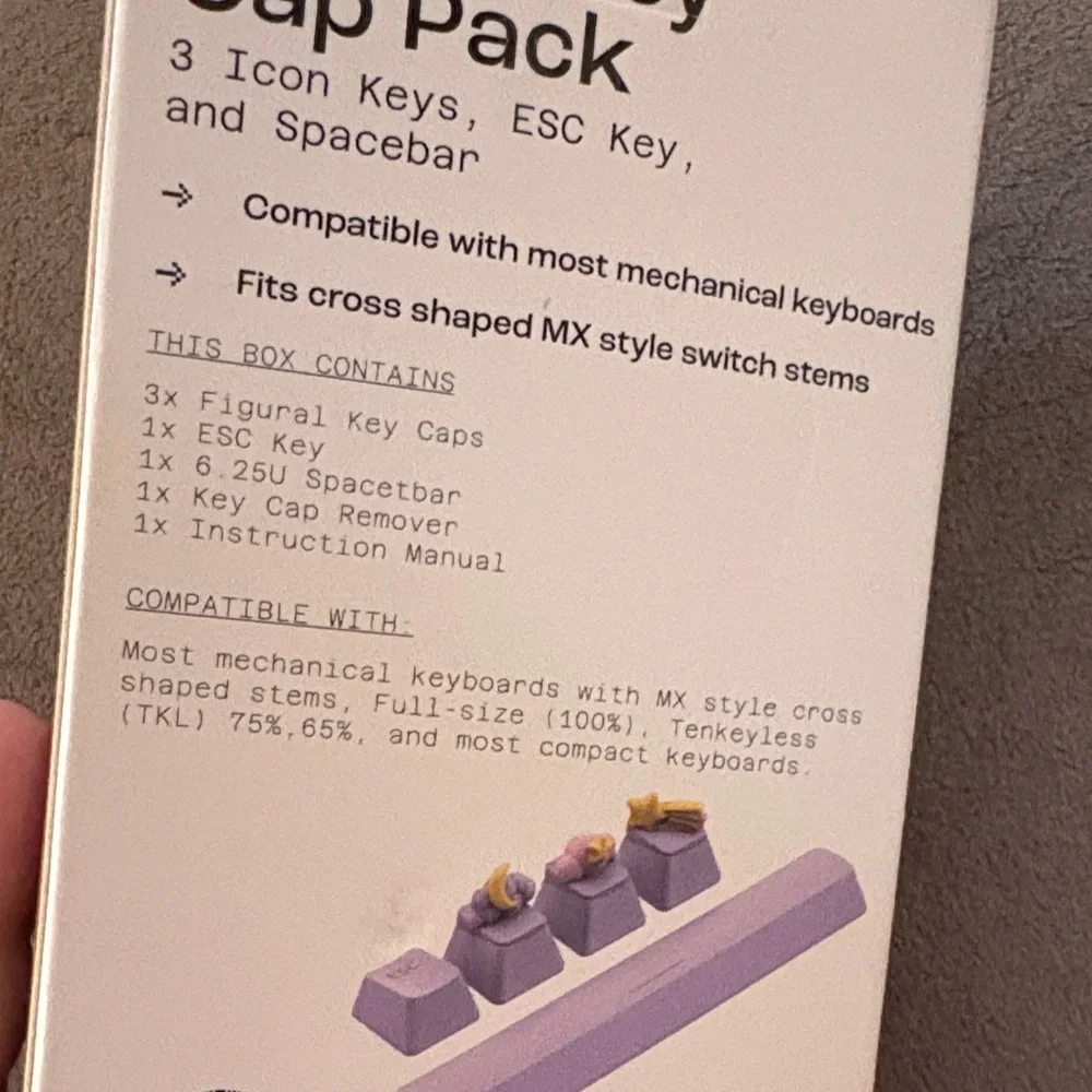 Purple Figural Key Cap Pack